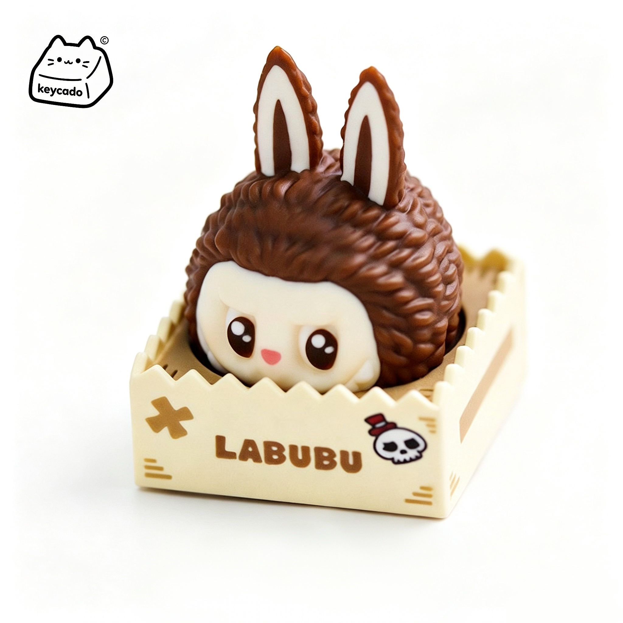 3D Sculpted Labubu Artisan Keycap, Pop Mart Cute Trendy Toy Handmade Character Keycap Compatible With Cherry MX Gateron Kailh All MX Mechanical Keyboard Switches - Image 1