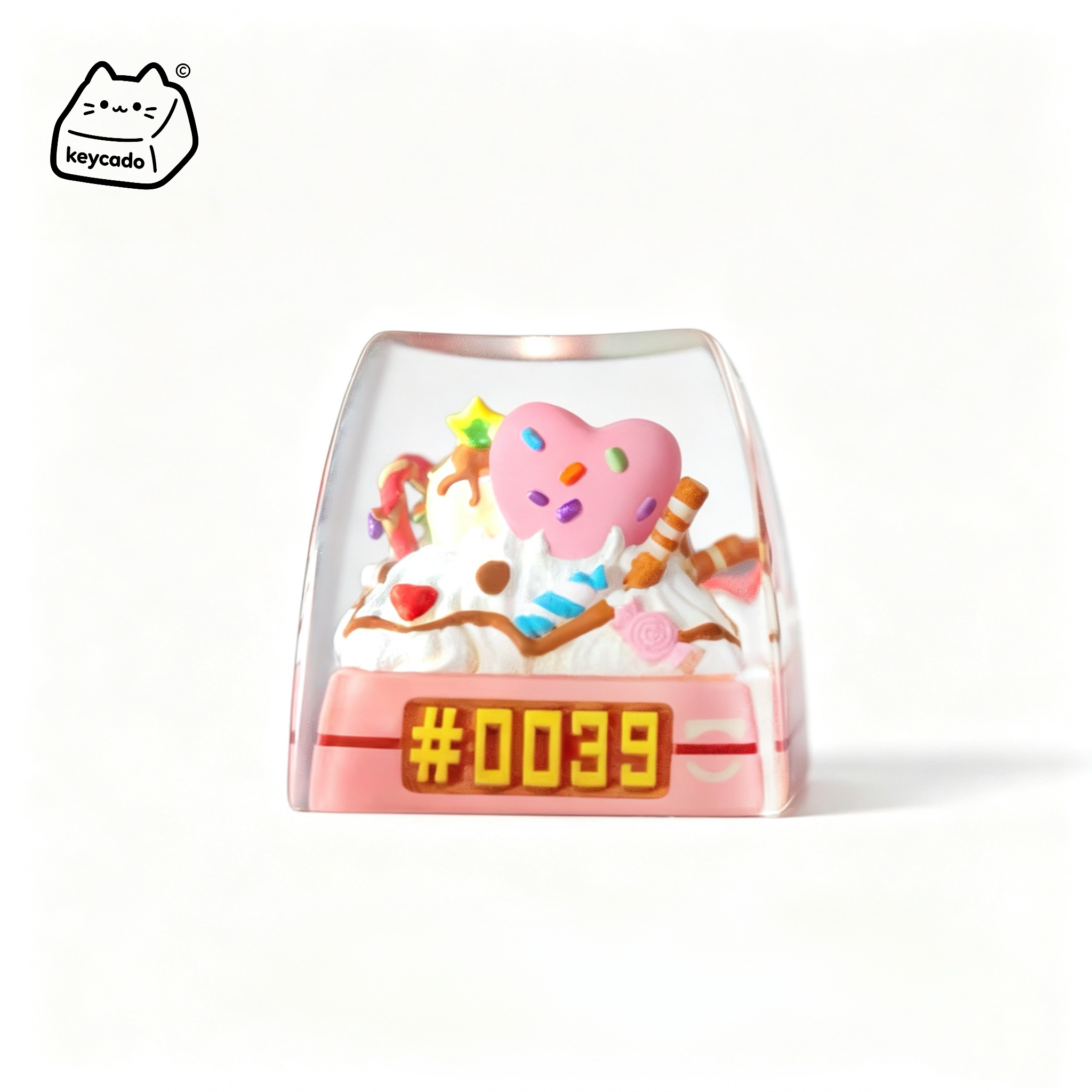 Handmade Jigglypuff Epoxy Resin Artisan Keycap - Image 3