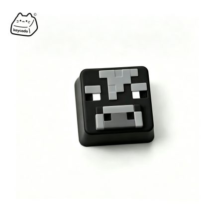 3D Sculpted Baby Cow Artisan Keycap, Minecraft Cute Farm Mob Handmade Game Figure Keycap Compatible With Cherry MX Gateron Kailh All MX Mechanical Keyboard Switches