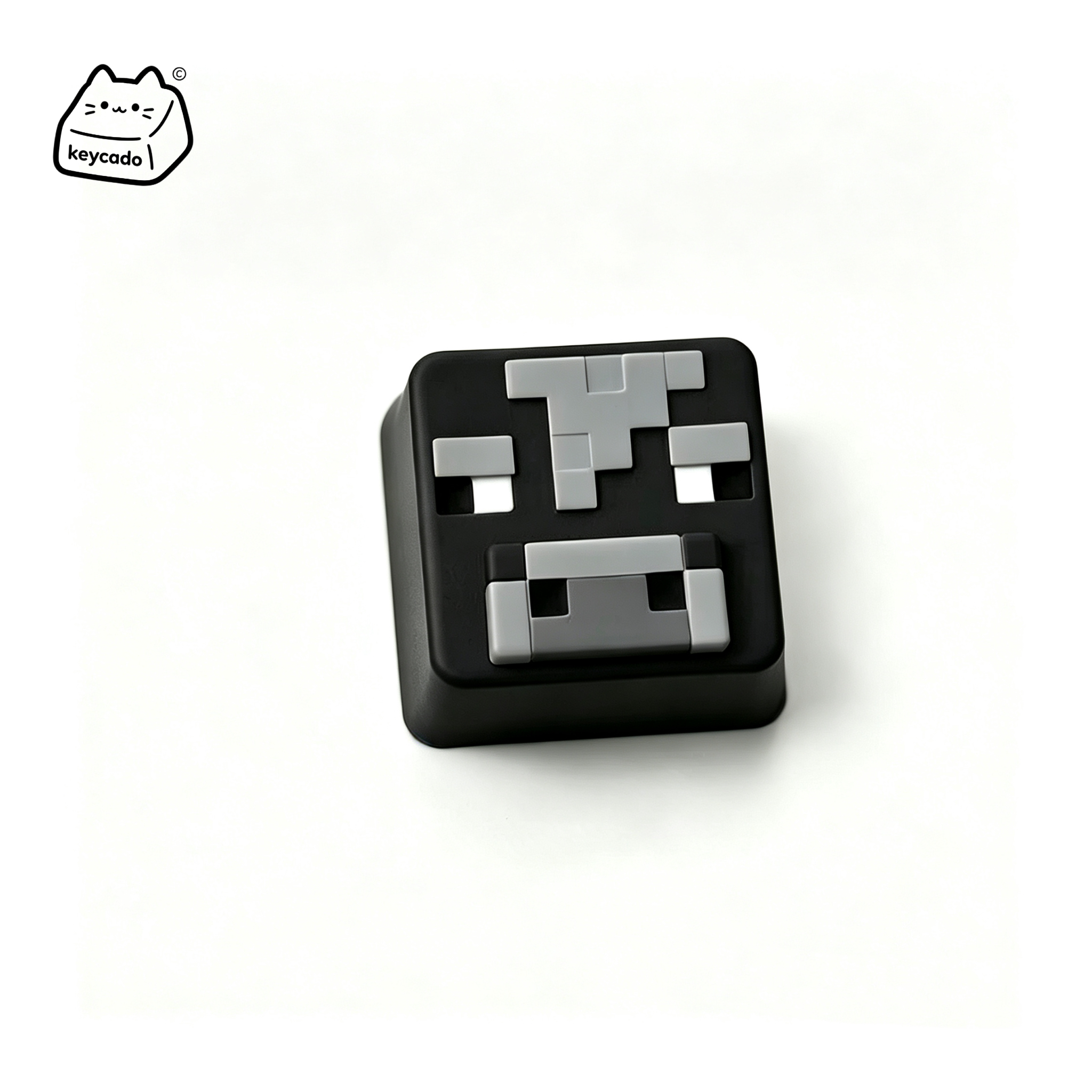 3D Sculpted Baby Cow Artisan Keycap, Minecraft Cute Farm Mob Handmade Game Figure Keycap Compatible With Cherry MX Gateron Kailh All MX Mechanical Keyboard Switches - Image 1