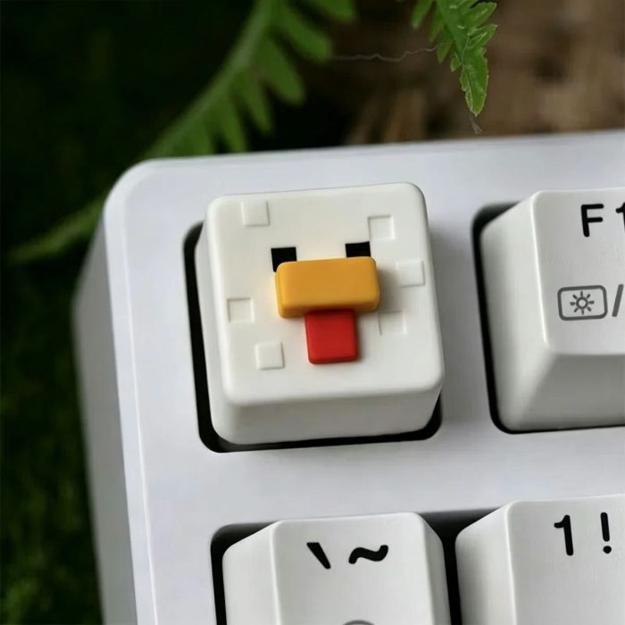 3D Sculpted Minecraft Themed Artisan Keycap, Handmade Game Block Character Keycap Compatible With All MX Mechanical Keyboard Switches, Ideal For ESC R4 Position - Image 4