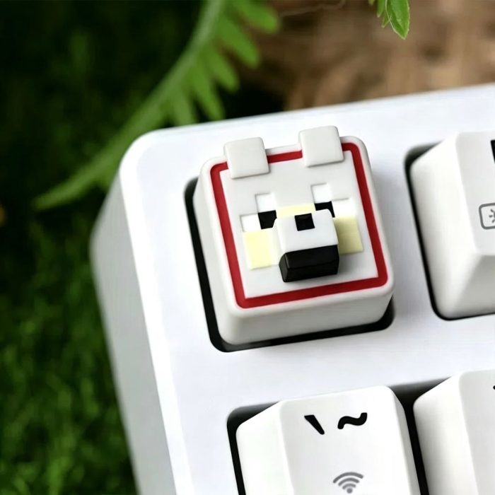 3D Sculpted Minecraft Themed Artisan Keycap, Handmade Game Block Character Keycap Compatible With All MX Mechanical Keyboard Switches, Ideal For ESC R4 Position - Image 3