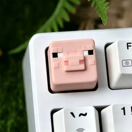 3D Sculpted Minecraft Themed Artisan Keycap, Handmade Game Block Character Keycap Compatible With All MX Mechanical Keyboard Switches, Ideal For ESC R4 Position