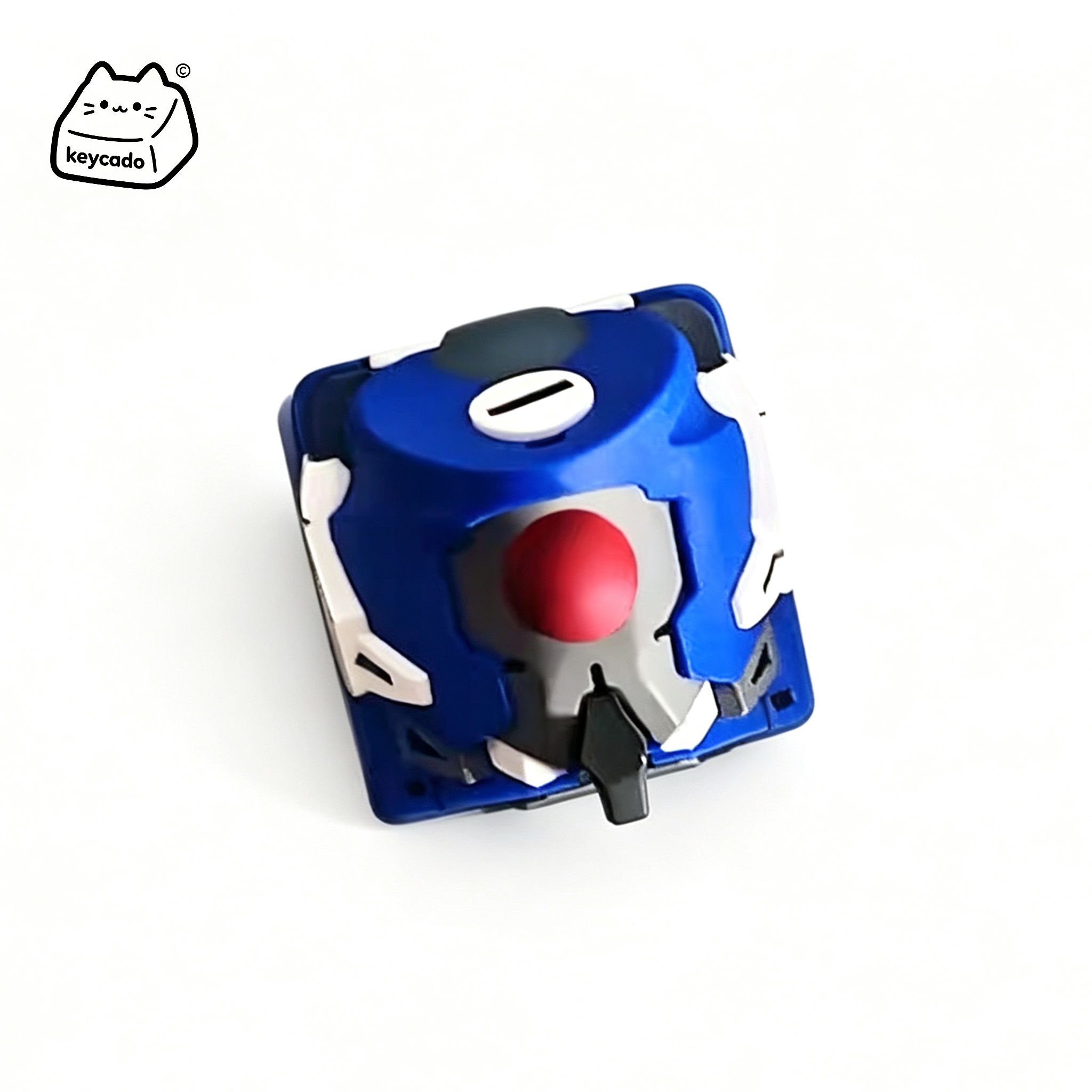 3D Sculpted Ayanami Rei Unit-00 Artisan Keycap, Neon Genesis Evangelion Handmade Anime Figure Keycap Compatible With Cherry MX Gateron Kailh All MX Mechanical Keyboard Switches - Image 1