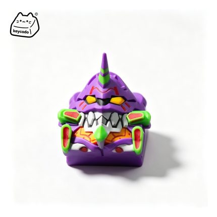 3D Sculpted Shinji Ikari Unit-01 Artisan Keycap, Neon Genesis Evangelion Handmade Anime Figure Keycap Compatible With Cherry MX Gateron Kailh All MX Mechanical Keyboard Switches