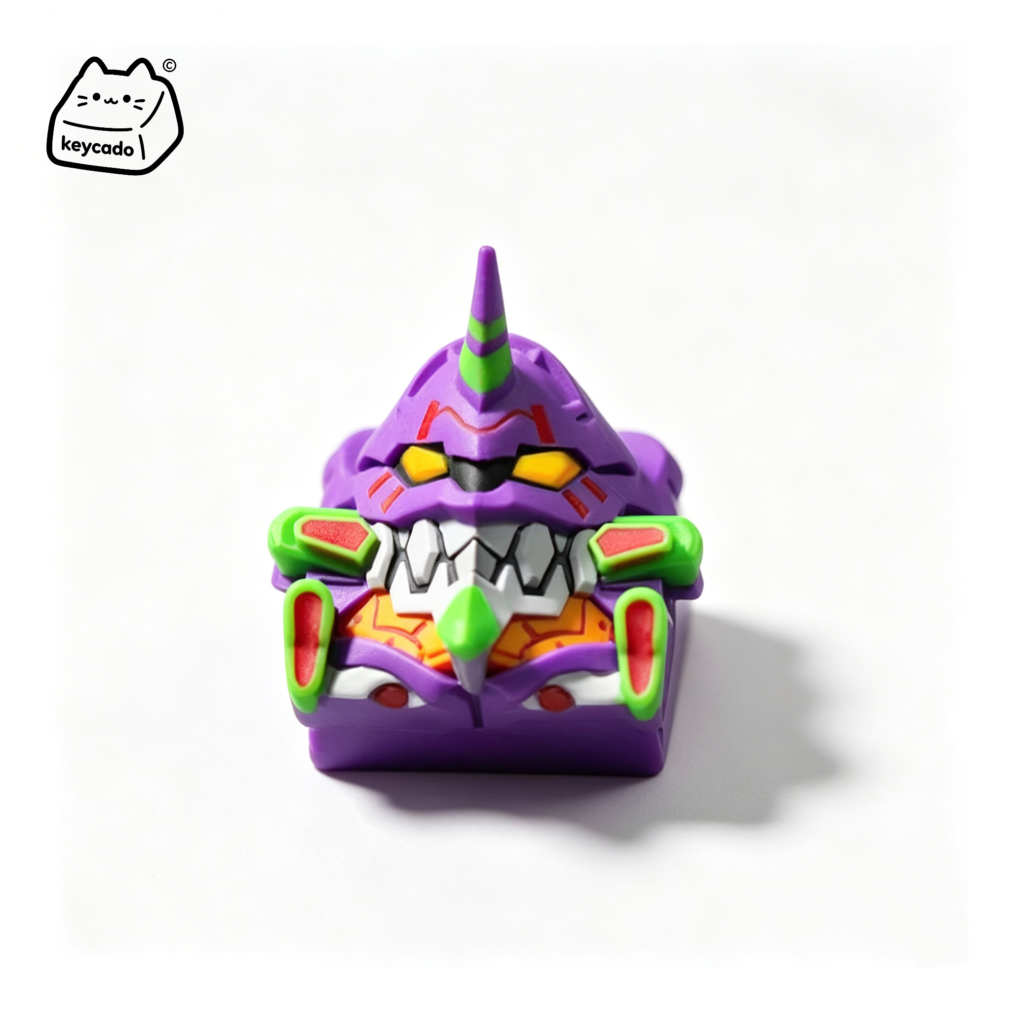 3D Sculpted Shinji Ikari Unit-01 Artisan Keycap, Neon Genesis Evangelion Handmade Anime Figure Keycap Compatible With Cherry MX Gateron Kailh All MX Mechanical Keyboard Switches - Image 1