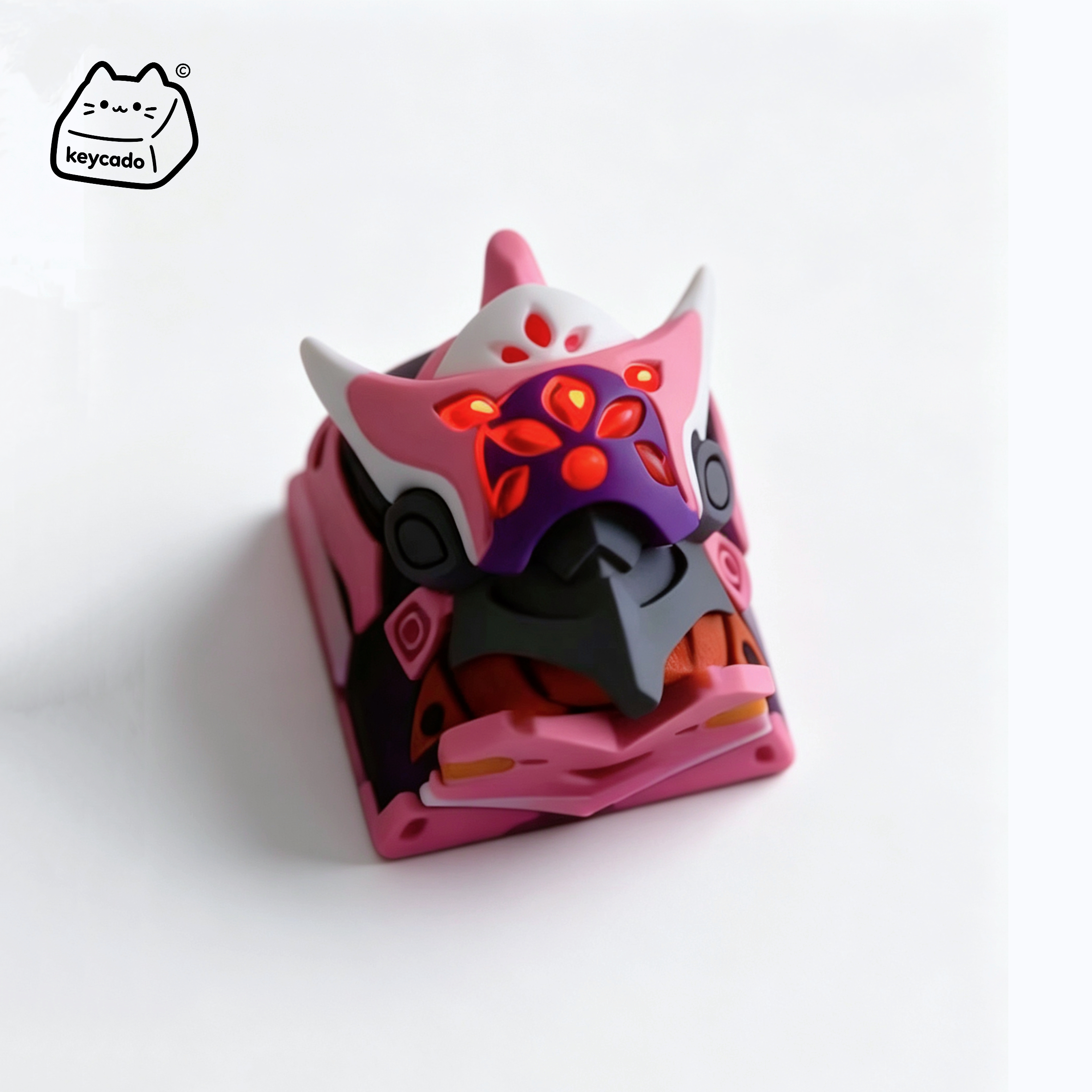 3D Sculpted Mari Makinami Unit-08 Artisan Keycap, Neon Genesis Evangelion Handmade Anime Figure Keycap Compatible With Cherry MX Gateron Kailh All MX Mechanical Keyboard Switches - Image 3