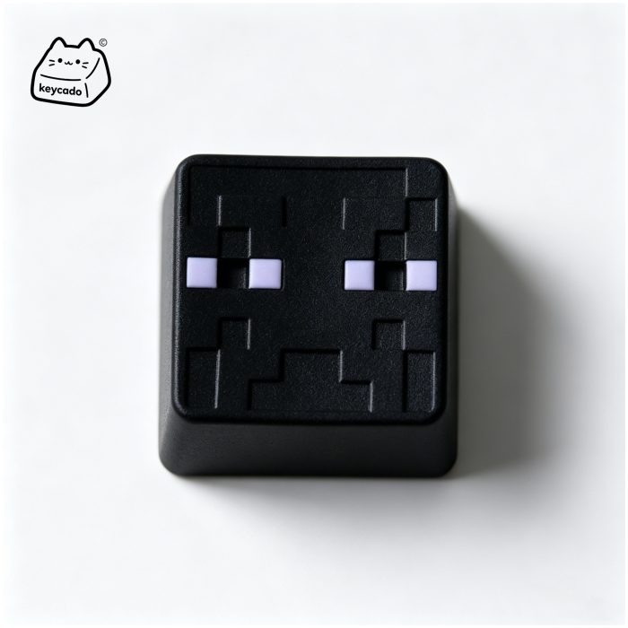 3D Sculpted Enderman Artisan Keycap, Minecraft Mob Handmade Game Character Keycap Compatible With Cherry MX Gateron Kailh All MX Mechanical Keyboard Switches