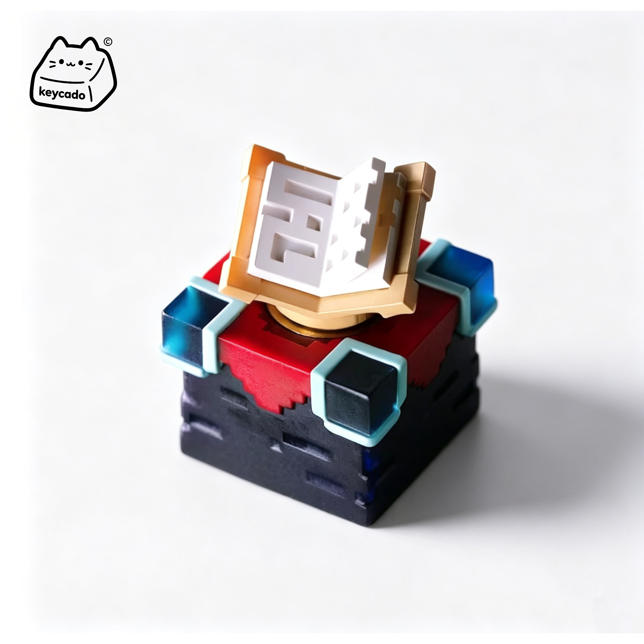 3D Sculpted Enchanting Table Artisan Keycap, Minecraft Magic Station Handmade Game Keycap Compatible With Cherry MX Gateron Kailh All MX Mechanical Keyboard Switches - Image 2
