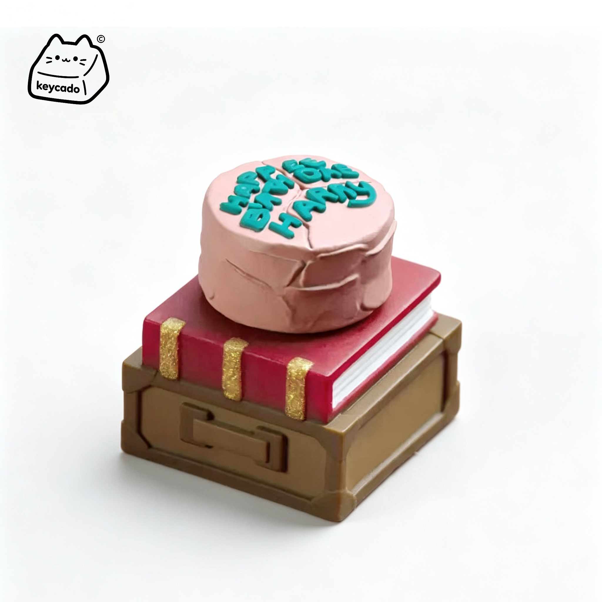 Rotatable 3D Sculpted Hagrid's Birthday Cake Artisan Keycap, Harry Potter Magic Gift Handmade Stereo Keycap Compatible With Cherry MX Gateron Kailh All MX Mechanical Keyboard Switches - Image 1