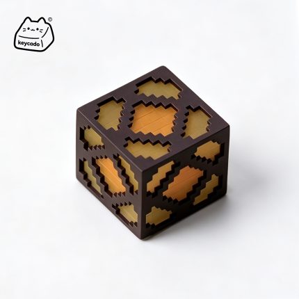 3D Sculpted Glowstone Lamp Artisan Keycap, Minecraft Luminous Light Block Handmade Keycap Compatible With All MX Mechanical Keyboard Switches
