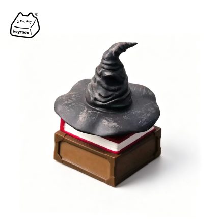 Rotatable 3D Sculpted Sorting Hat Artisan Keycap, Harry Potter Magic Hat Handmade Figure Keycap Compatible With Cherry MX Gateron Kailh All MX Mechanical Keyboard Switches