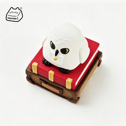 3D Sculpted Artisan Keycap, Hedwig Harry Potter Handmade Owl Figure Keycap Compatible with All MX Mechanical Keyboard Switches