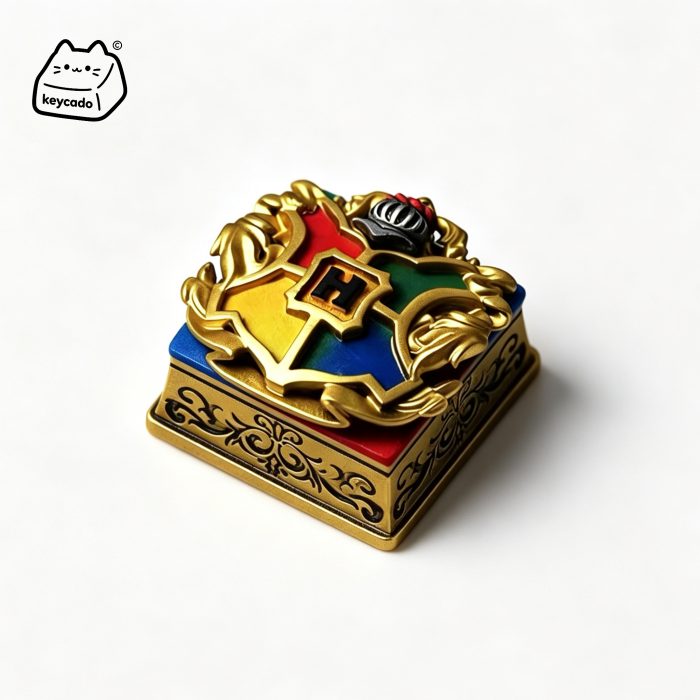 3D Sculpted Artisan Keycap, Hogwarts House Crest Harry Potter Handmade Emblem Figure Keycap Compatible with All MX Mechanical Keyboard Switches