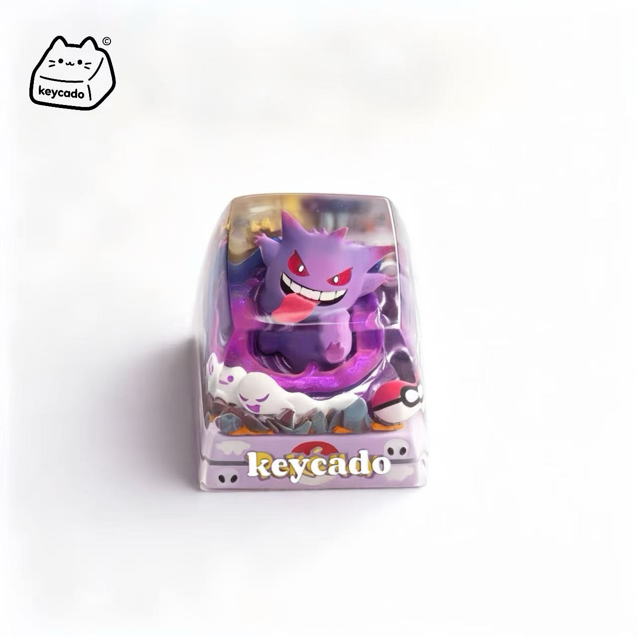 Pokemon 3D Resin Diorama Artisan Keycap, Handmade Scene Landscape Character Keycap For MX Mechanical Keyboard Switches - Image 3