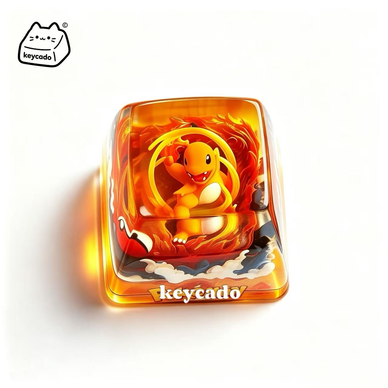Pokemon 3D Resin Diorama Artisan Keycap, Handmade Scene Landscape Character Keycap For MX Mechanical Keyboard Switches - Image 6