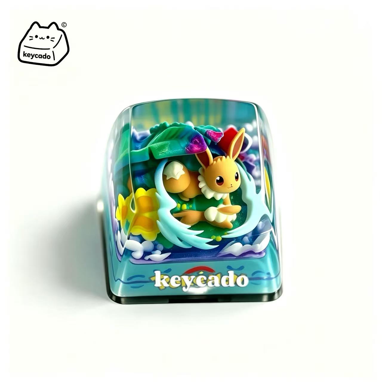 Pokemon 3D Resin Diorama Artisan Keycap, Handmade Scene Landscape Character Keycap For MX Mechanical Keyboard Switches - Image 4