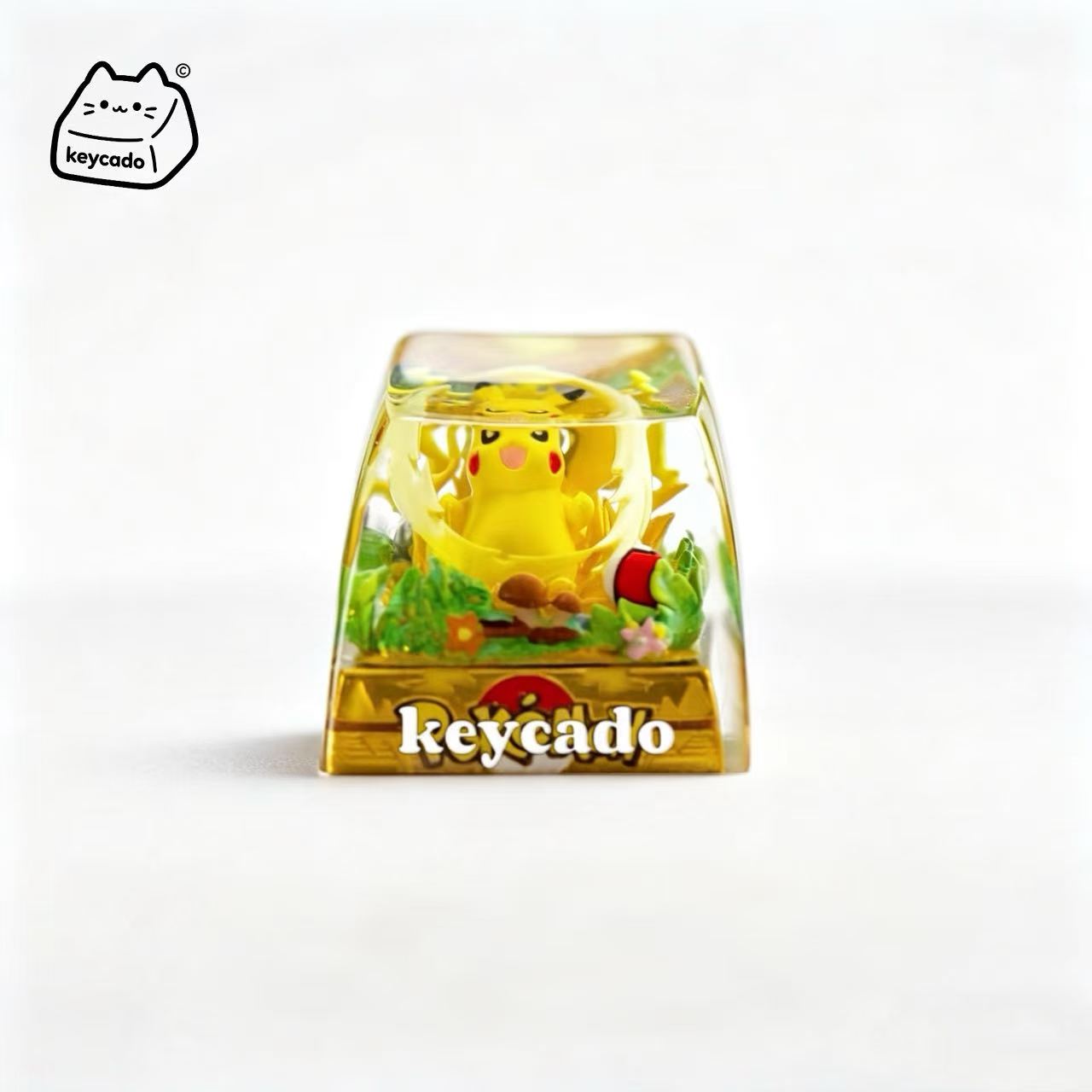 Pokemon 3D Resin Diorama Artisan Keycap, Handmade Scene Landscape Character Keycap For MX Mechanical Keyboard Switches - Image 5