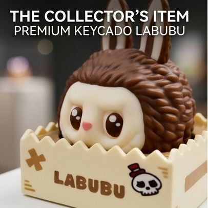 3D Sculpted Labubu Artisan Keycap, Pop Mart Cute Trendy Toy Handmade Character Keycap Compatible With Cherry MX Gateron Kailh All MX Mechanical Keyboard Switches - Image 2