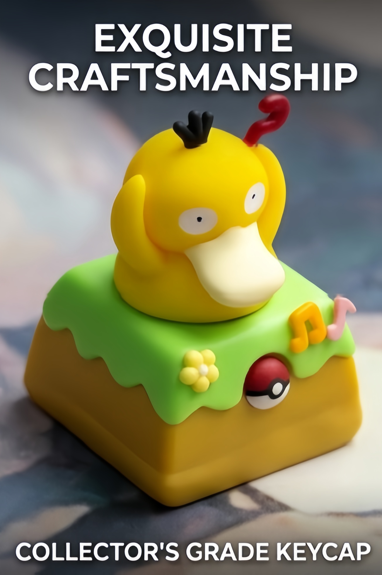 Rotatable 3D Pokemon Artisan Keycap, Handmade Sculpted Figure Keycap Compatible With Cherry MX Gateron Kailh All MX Mechanical Keyboard Switches - Image 9