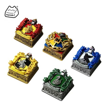 3D Sculpted Hogwarts House Crest Artisan Keycap, Harry Potter Academy Emblem Handmade Keycap Compatible With All MX Mechanical Keyboard Switches