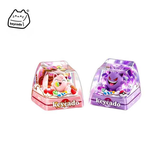 Pokemon 3D Resin Diorama Artisan Keycap, Handmade Scene Landscape Character Keycap For MX Mechanical Keyboard Switches