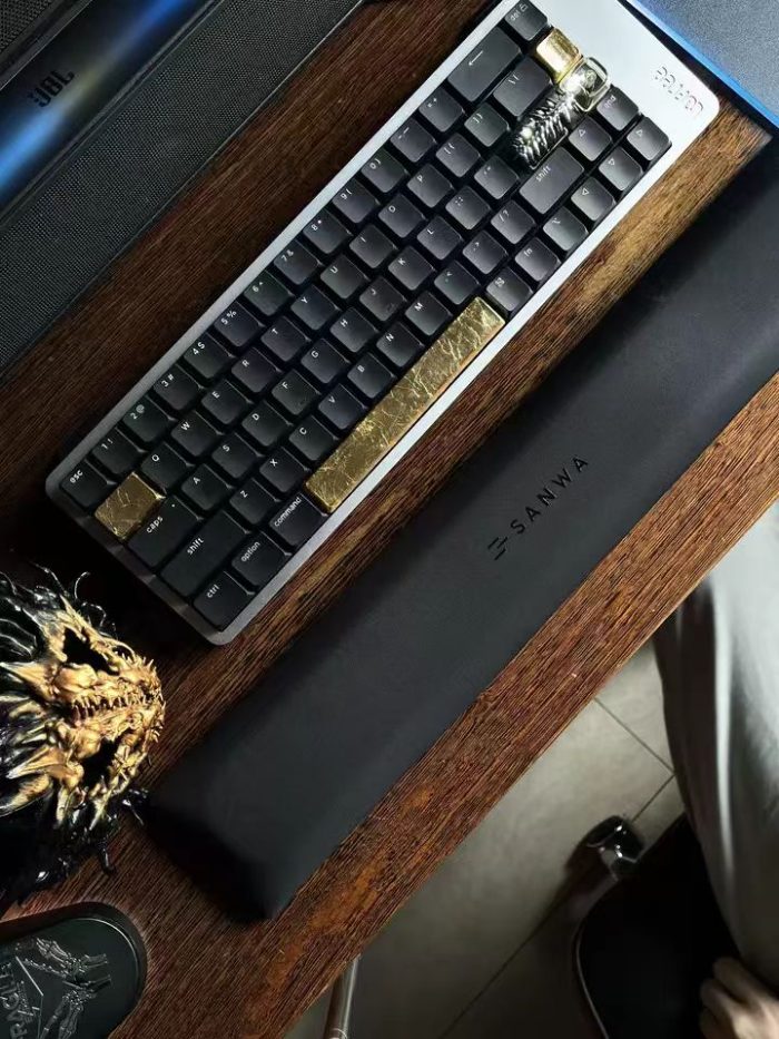 Burnt Gold Foil Artisan Keycap, Traditional Chinese Intangible Cultural Heritage Craft XDA Profile Keycap Compatible With Cherry MX Gateron Kailh All MX Mechanical Keyboard Switches - Image 6
