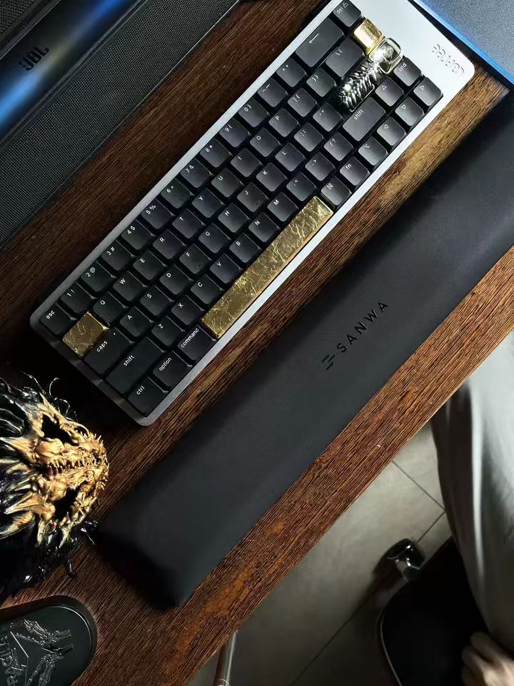 Burnt Gold Foil Artisan Keycap, Traditional Chinese Intangible Cultural Heritage Craft XDA Profile Keycap Compatible With Cherry MX Gateron Kailh All MX Mechanical Keyboard Switches - Image 6