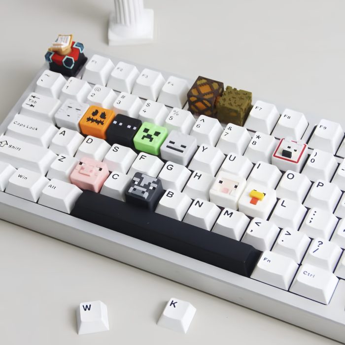 3D Sculpted Minecraft Themed Artisan Keycap, Handmade Game Block Character Keycap Compatible With All MX Mechanical Keyboard Switches, Ideal For ESC R4 Position - Image 11