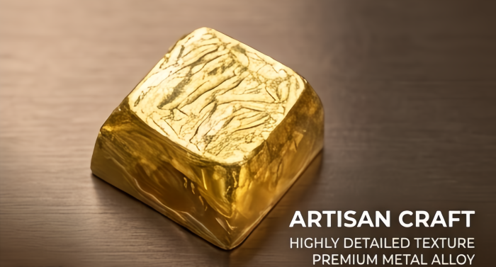 Burnt Foil Artisan Keycap, Traditional Chinese Intangible Cultural Heritage Craft XDA Profile Keycap Compatible With Cherry MX Gateron Kailh All MX Mechanical Keyboard Switches - Image 7