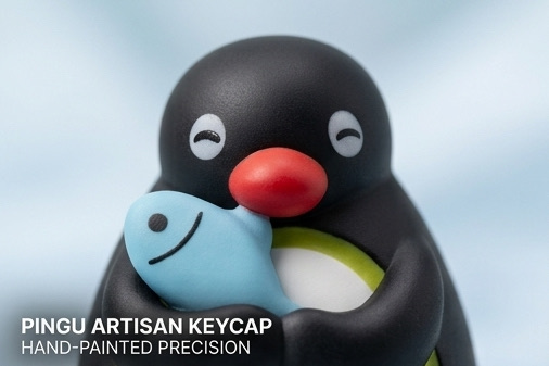3D Sculpted Artisan Keycap, Pingu Penguin Handmade Figure Keycap Compatible With Cherry MX Gateron Kailh All MX Mechanical Keyboard Switches - Image 8