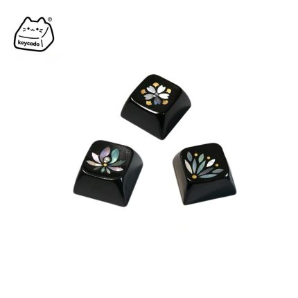 Mother of Pearl Mosaic Inlay Artisan Keycap, Traditional Shell Inlay Craft XDA Profile Keycap Compatible With Cherry MX Gateron Kailh All MX Mechanical Keyboard Switches