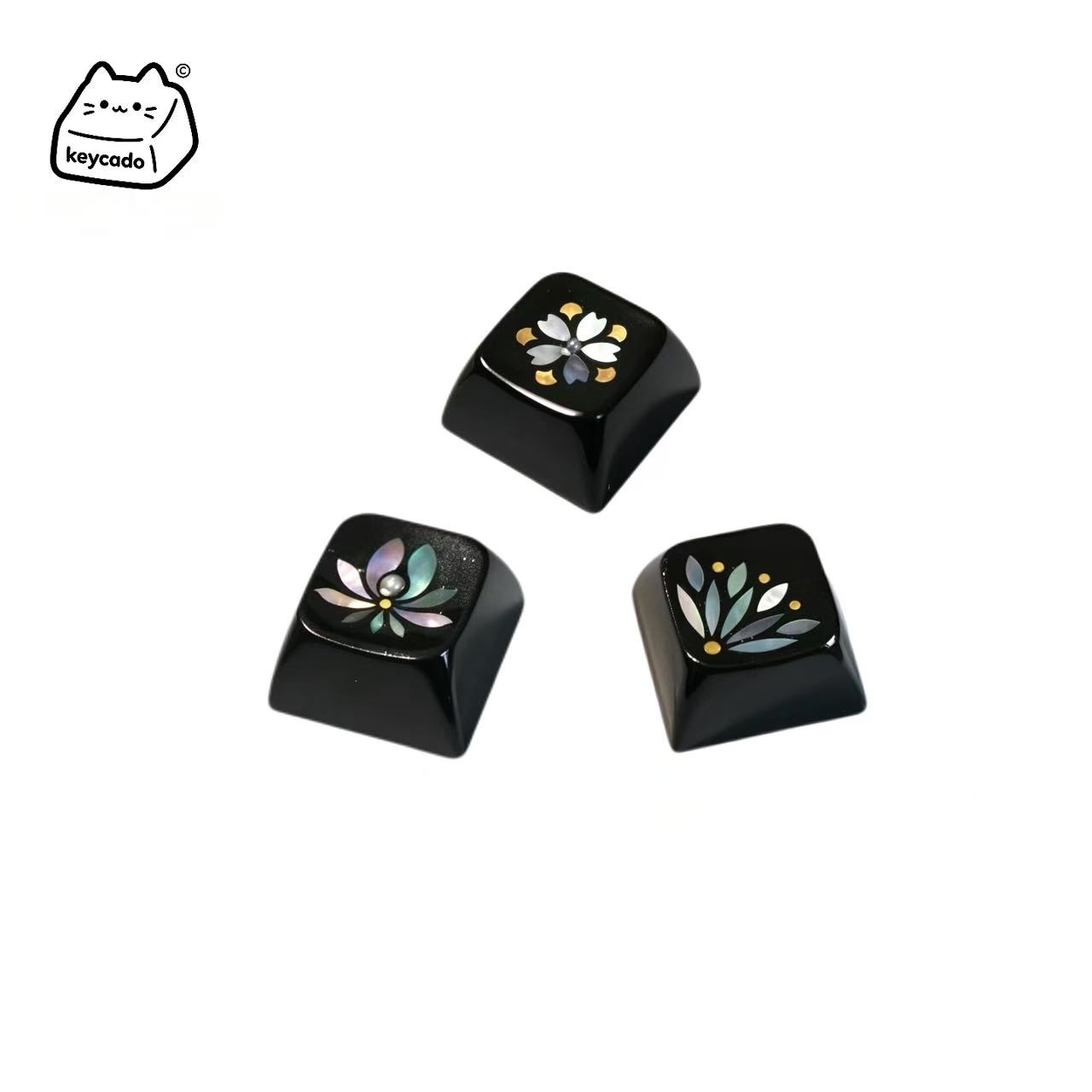 Mother of Pearl Mosaic Inlay Artisan Keycap, Traditional Shell Inlay Craft XDA Profile Keycap Compatible With Cherry MX Gateron Kailh All MX Mechanical Keyboard Switches - Image 1
