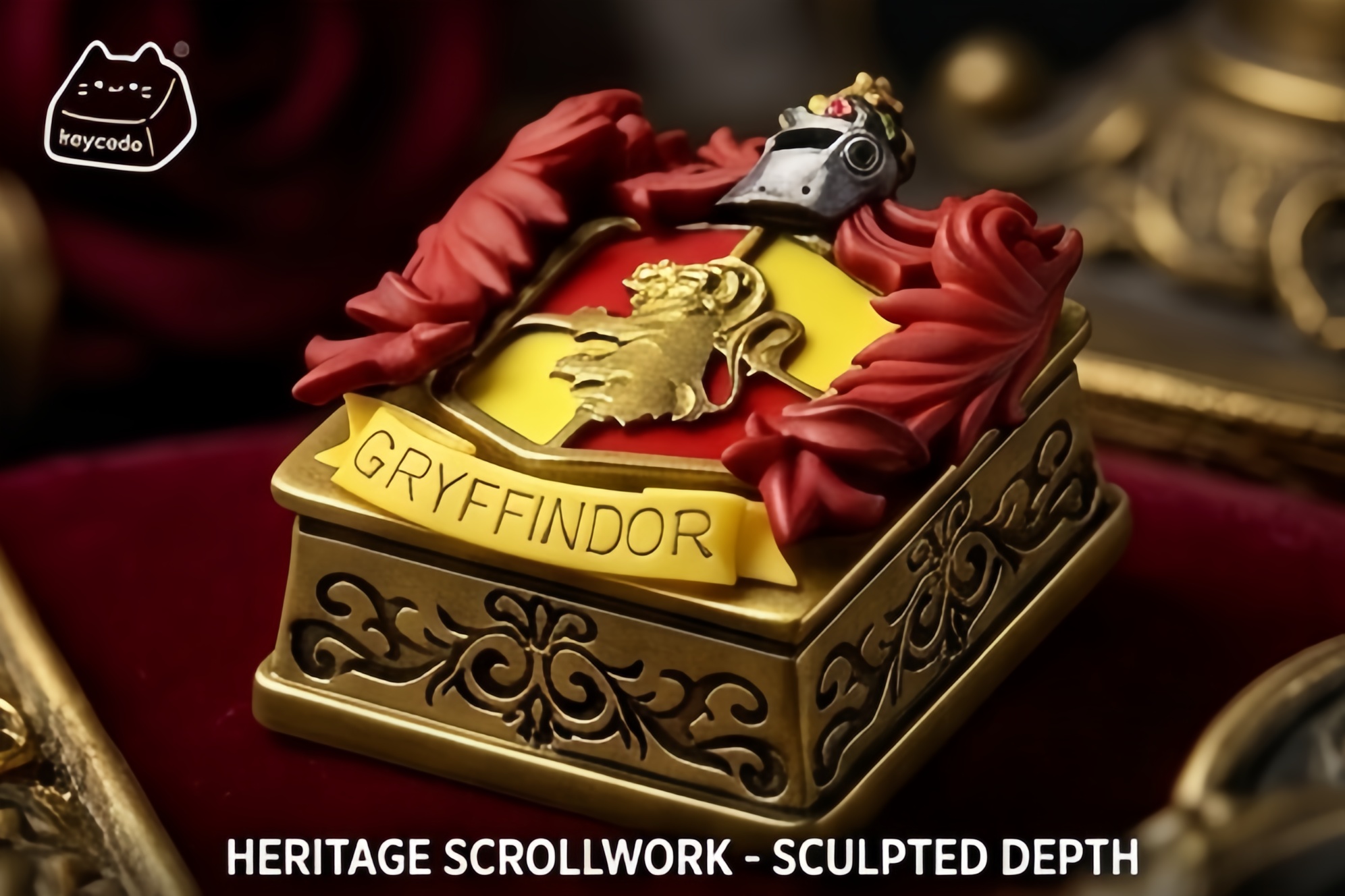 3D Sculpted Hogwarts House Crest Artisan Keycap, Harry Potter Academy Emblem Handmade Keycap Compatible With All MX Mechanical Keyboard Switches - Image 11