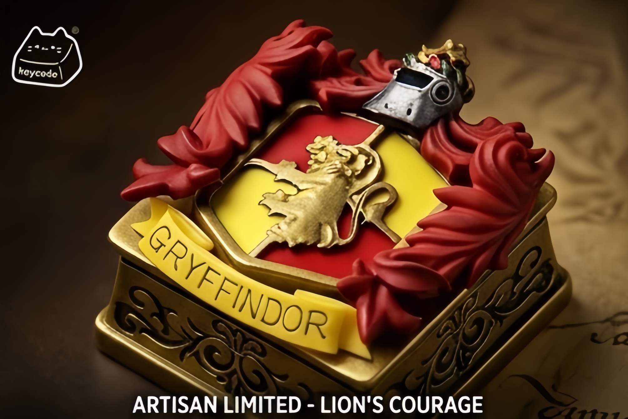 3D Sculpted Hogwarts House Crest Artisan Keycap, Harry Potter Academy Emblem Handmade Keycap Compatible With All MX Mechanical Keyboard Switches - Image 12