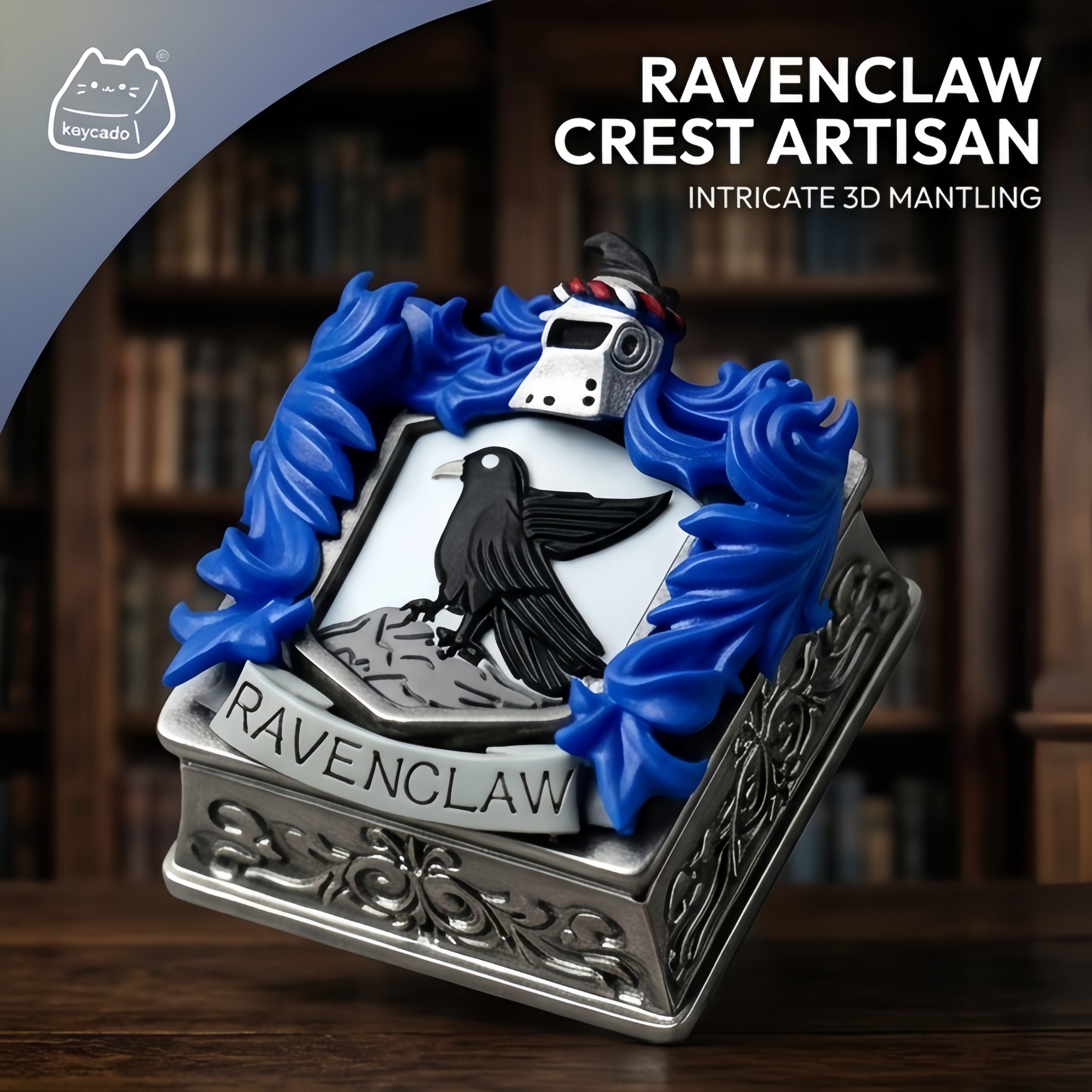 3D Sculpted Hogwarts House Crest Artisan Keycap, Harry Potter Academy Emblem Handmade Keycap Compatible With All MX Mechanical Keyboard Switches - Image 23
