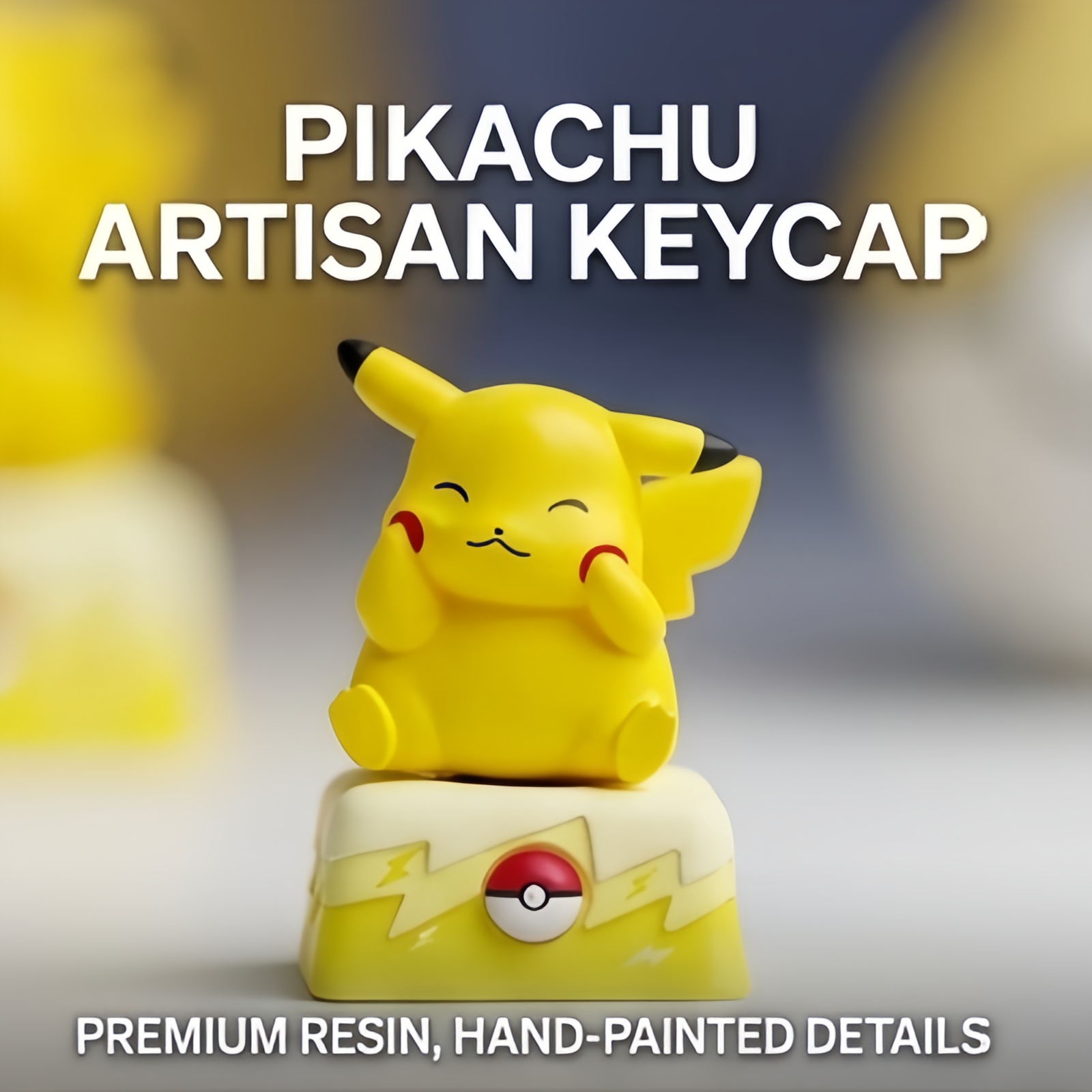 Rotatable 3D Pokemon Artisan Keycap, Handmade Sculpted Figure Keycap Compatible With Cherry MX Gateron Kailh All MX Mechanical Keyboard Switches - Image 16