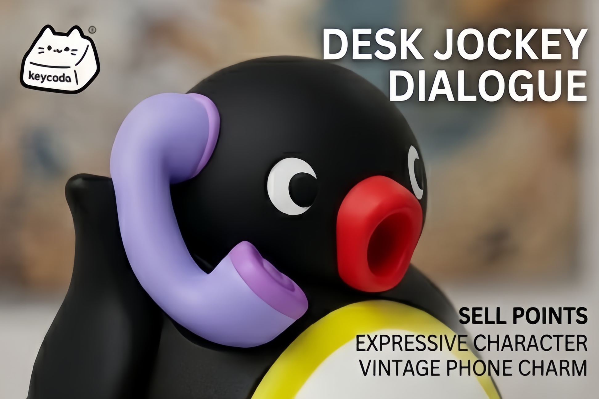 3D Sculpted Artisan Keycap, Pingu Penguin Handmade Figure Keycap Compatible With Cherry MX Gateron Kailh All MX Mechanical Keyboard Switches - Image 25