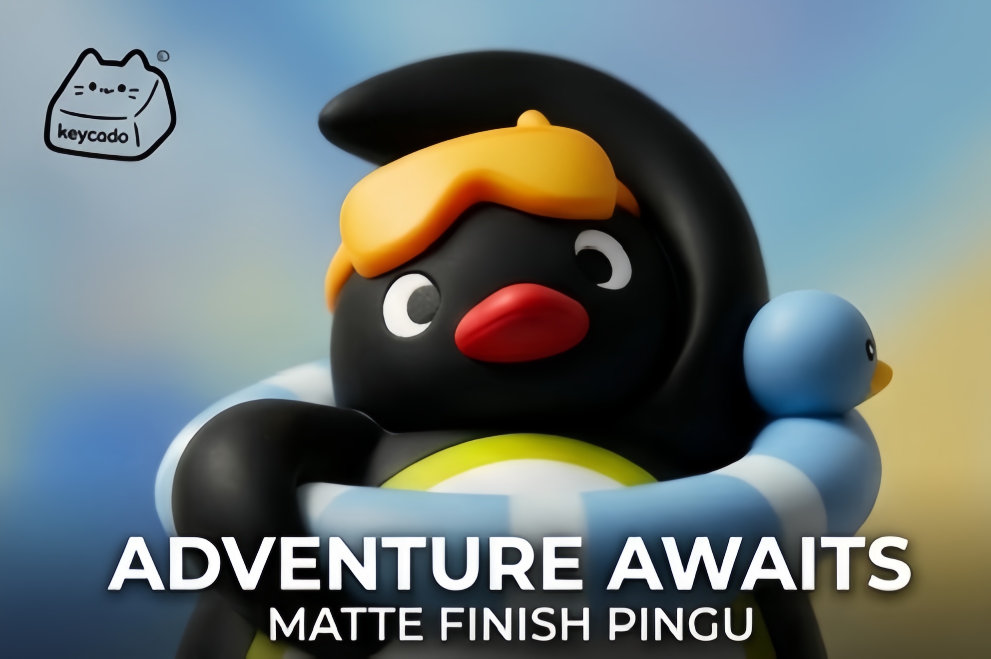 3D Sculpted Artisan Keycap, Pingu Penguin Handmade Figure Keycap Compatible With Cherry MX Gateron Kailh All MX Mechanical Keyboard Switches - Image 12