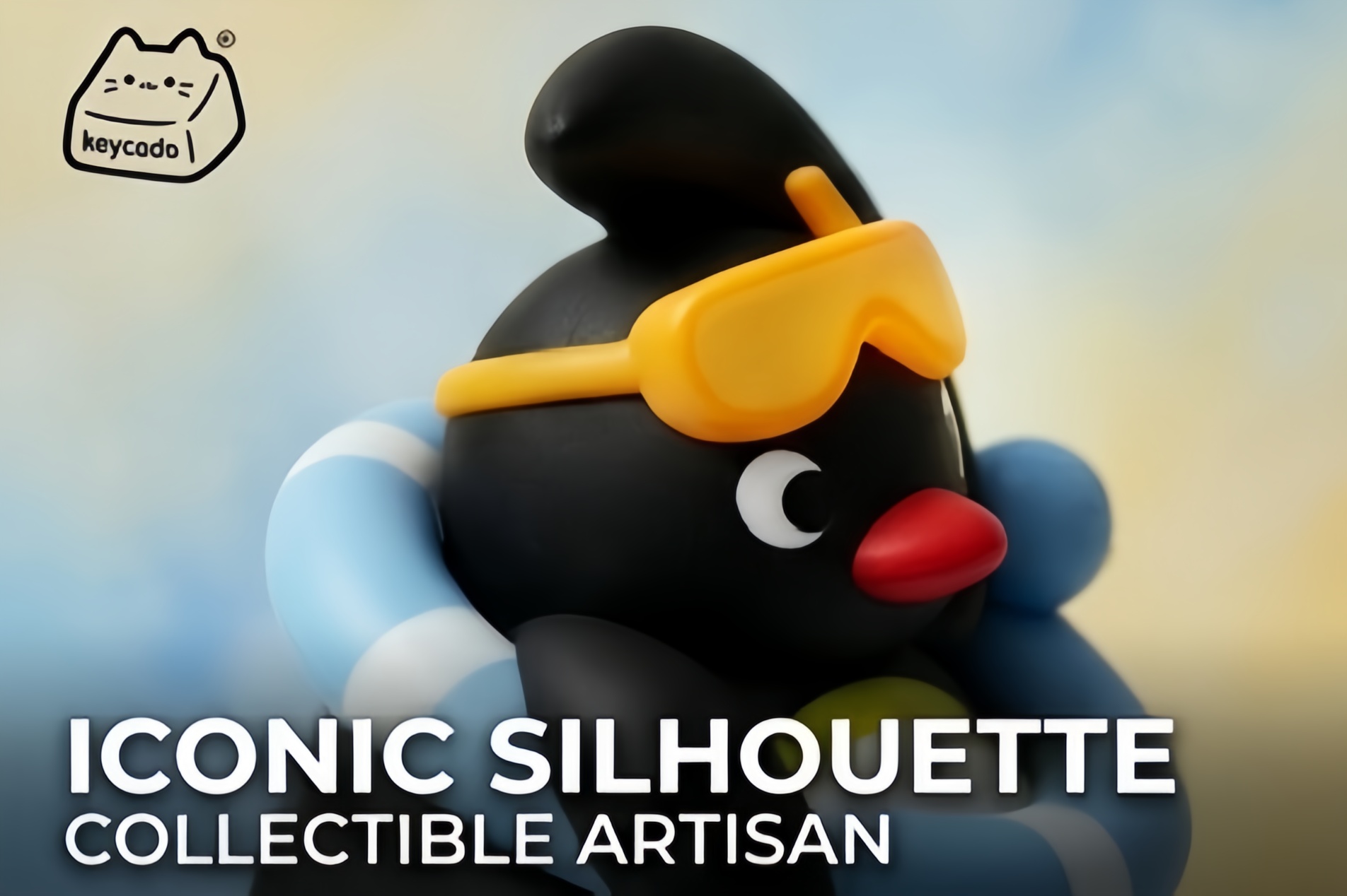 3D Sculpted Artisan Keycap, Pingu Penguin Handmade Figure Keycap Compatible With Cherry MX Gateron Kailh All MX Mechanical Keyboard Switches - Image 14
