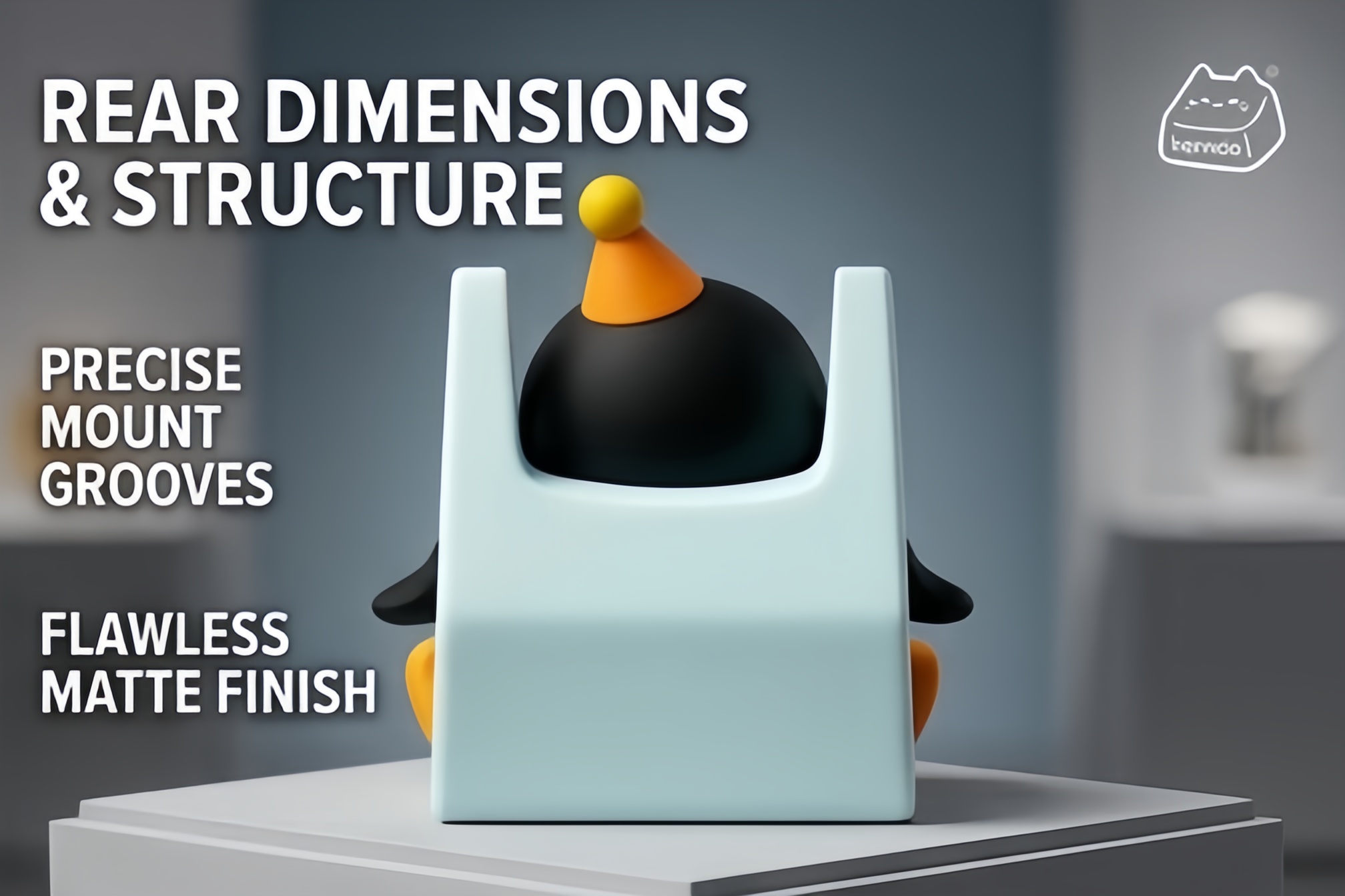 3D Sculpted Artisan Keycap, Pingu Penguin Handmade Figure Keycap Compatible With Cherry MX Gateron Kailh All MX Mechanical Keyboard Switches - Image 19