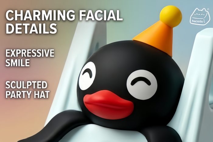 3D Sculpted Artisan Keycap, Pingu Penguin Handmade Figure Keycap Compatible With Cherry MX Gateron Kailh All MX Mechanical Keyboard Switches - Image 17