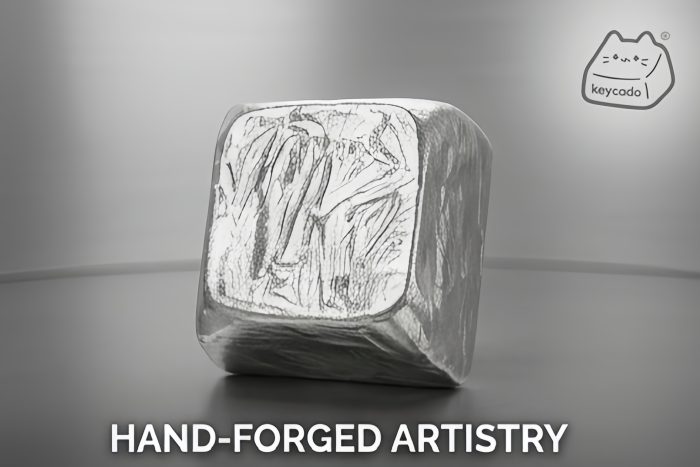 Burnt Foil Artisan Keycap, Traditional Chinese Intangible Cultural Heritage Craft XDA Profile Keycap Compatible With Cherry MX Gateron Kailh All MX Mechanical Keyboard Switches - Image 17