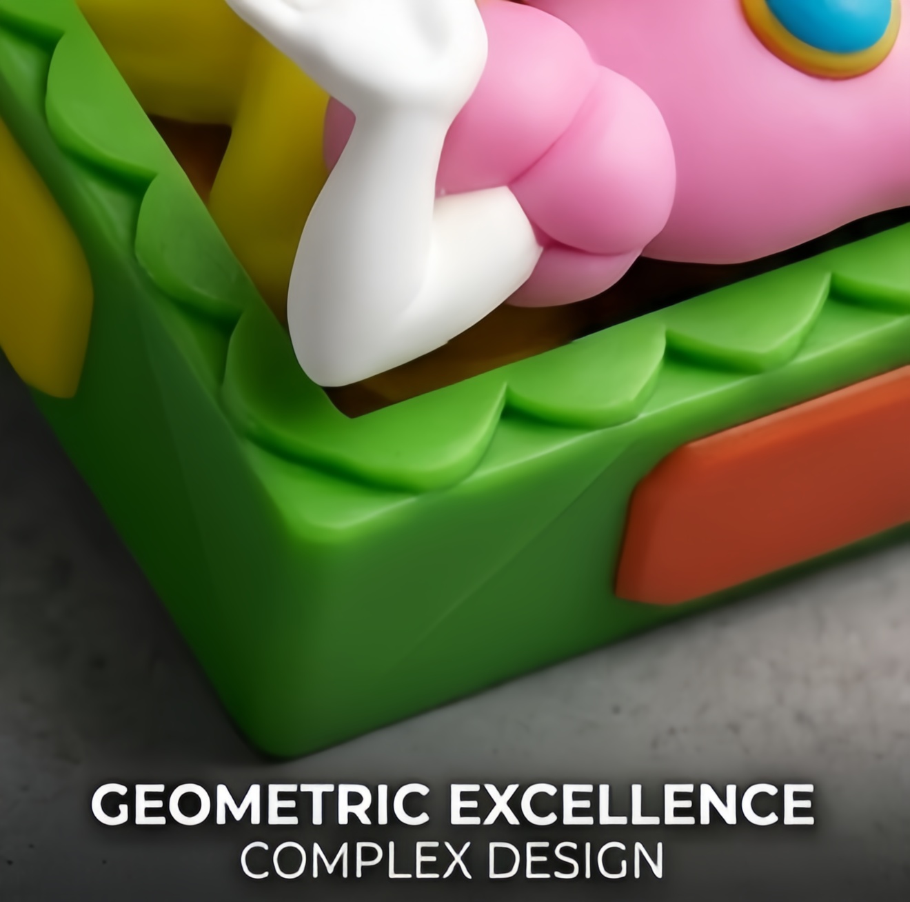 Super Mario Series 3D Block Style Artisan Keycap, Handmade Stereo Game Character Keycap Compatible With All MX Mechanical Keyboard Switches - Image 23