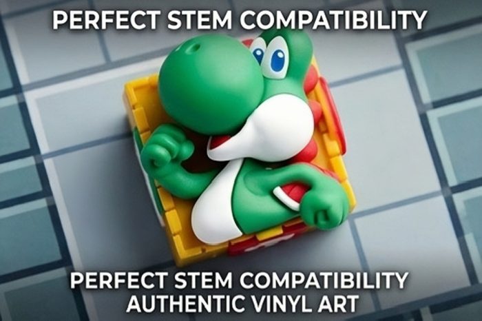 Super Mario Series 3D Block Style Artisan Keycap, Handmade Stereo Game Character Keycap Compatible With All MX Mechanical Keyboard Switches - Image 17
