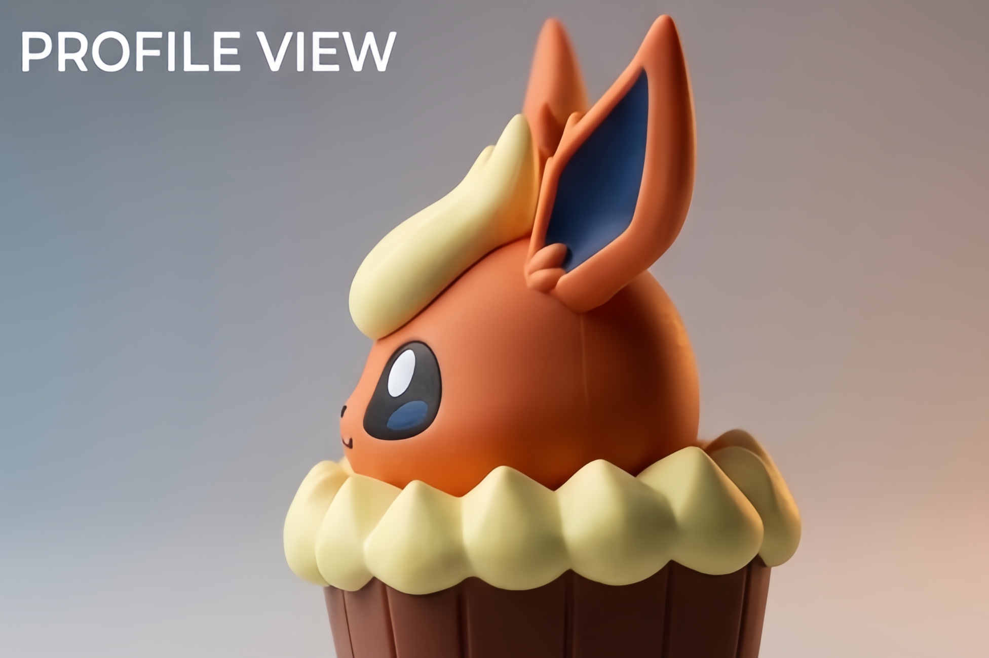 Eeveelution Cupcake 3D Artisan Keycap, Cute Pokemon Eevee Family Handmade Dessert Shape Keycap Compatible With All MX Mechanical Keyboard Switches - Image 7