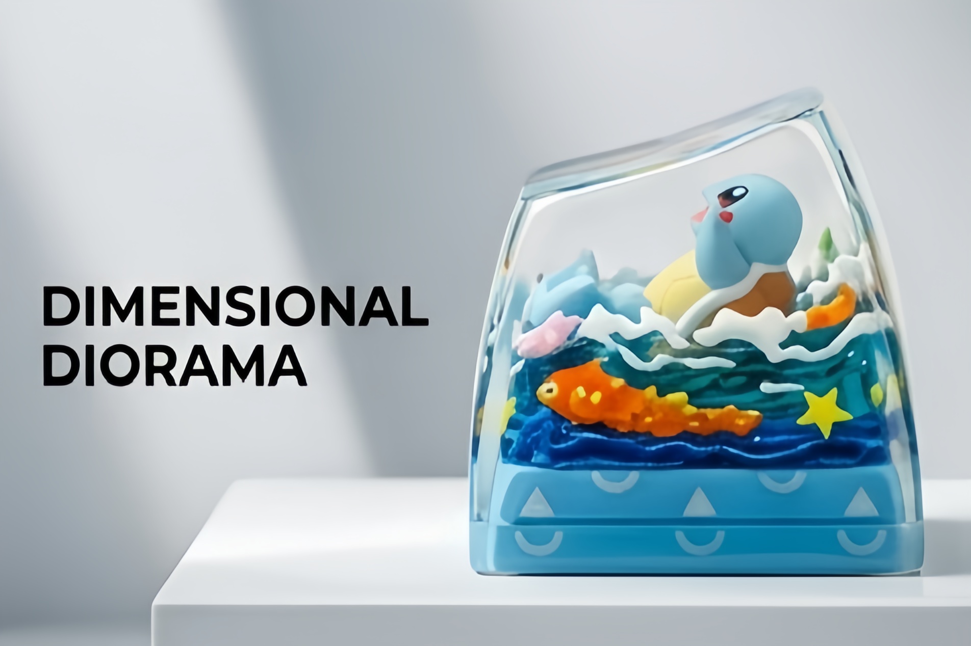 Pokemon 3D Resin Diorama Artisan Keycap, Handmade Scene Landscape Character Keycap For MX Mechanical Keyboard Switches - Image 28