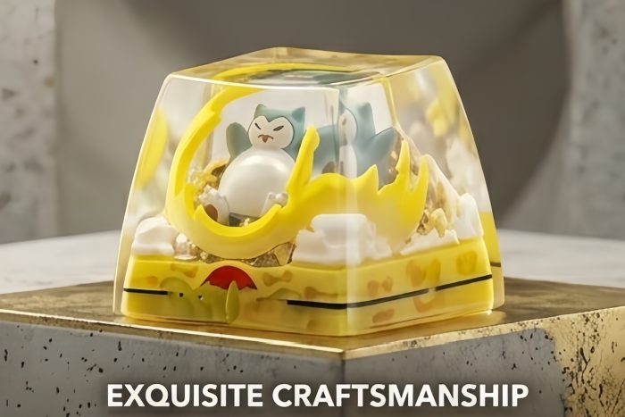 Pokemon 3D Resin Diorama Artisan Keycap, Handmade Scene Landscape Character Keycap For MX Mechanical Keyboard Switches - Image 42