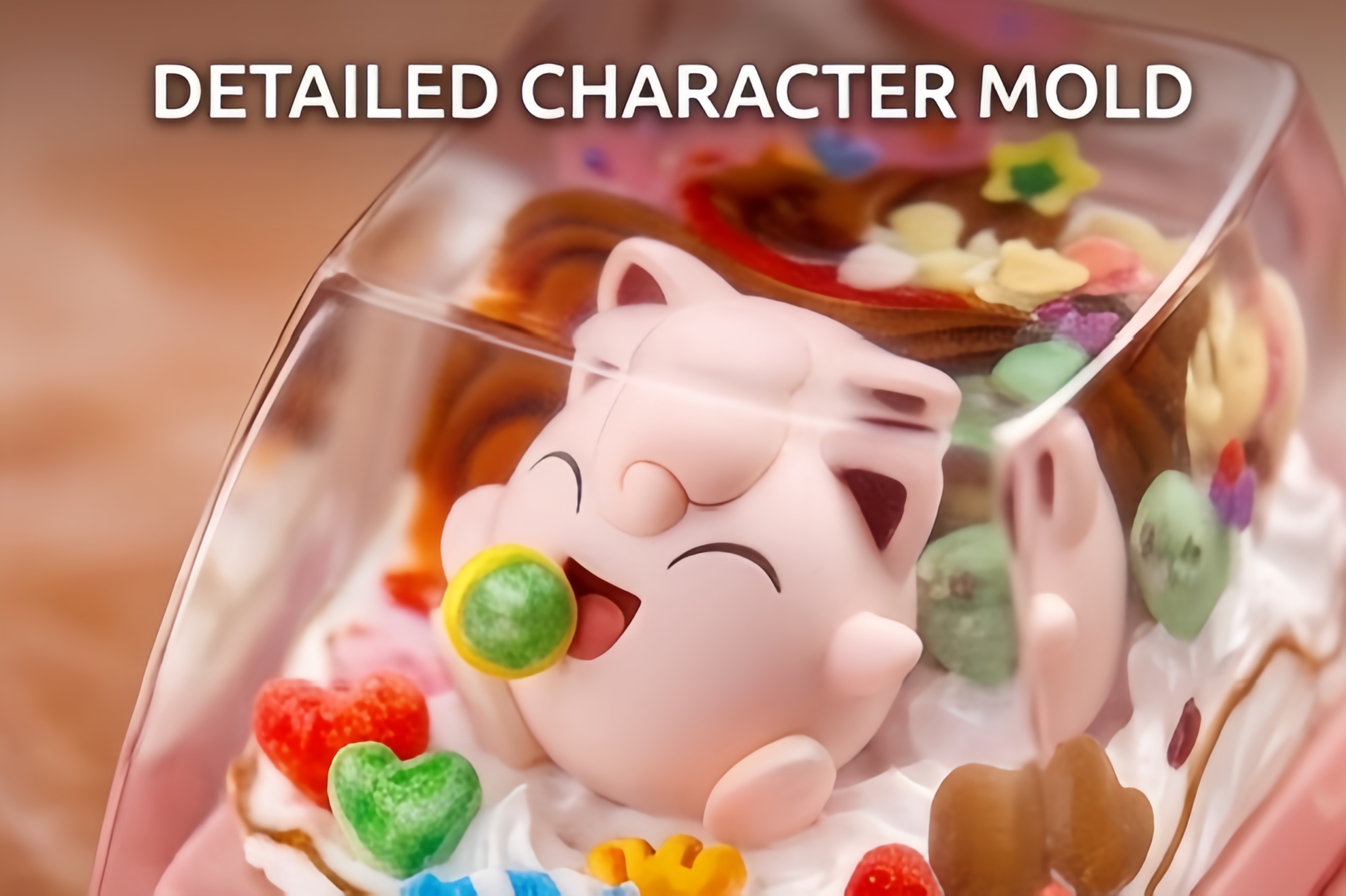 Pokemon 3D Resin Diorama Artisan Keycap, Handmade Scene Landscape Character Keycap For MX Mechanical Keyboard Switches - Image 34