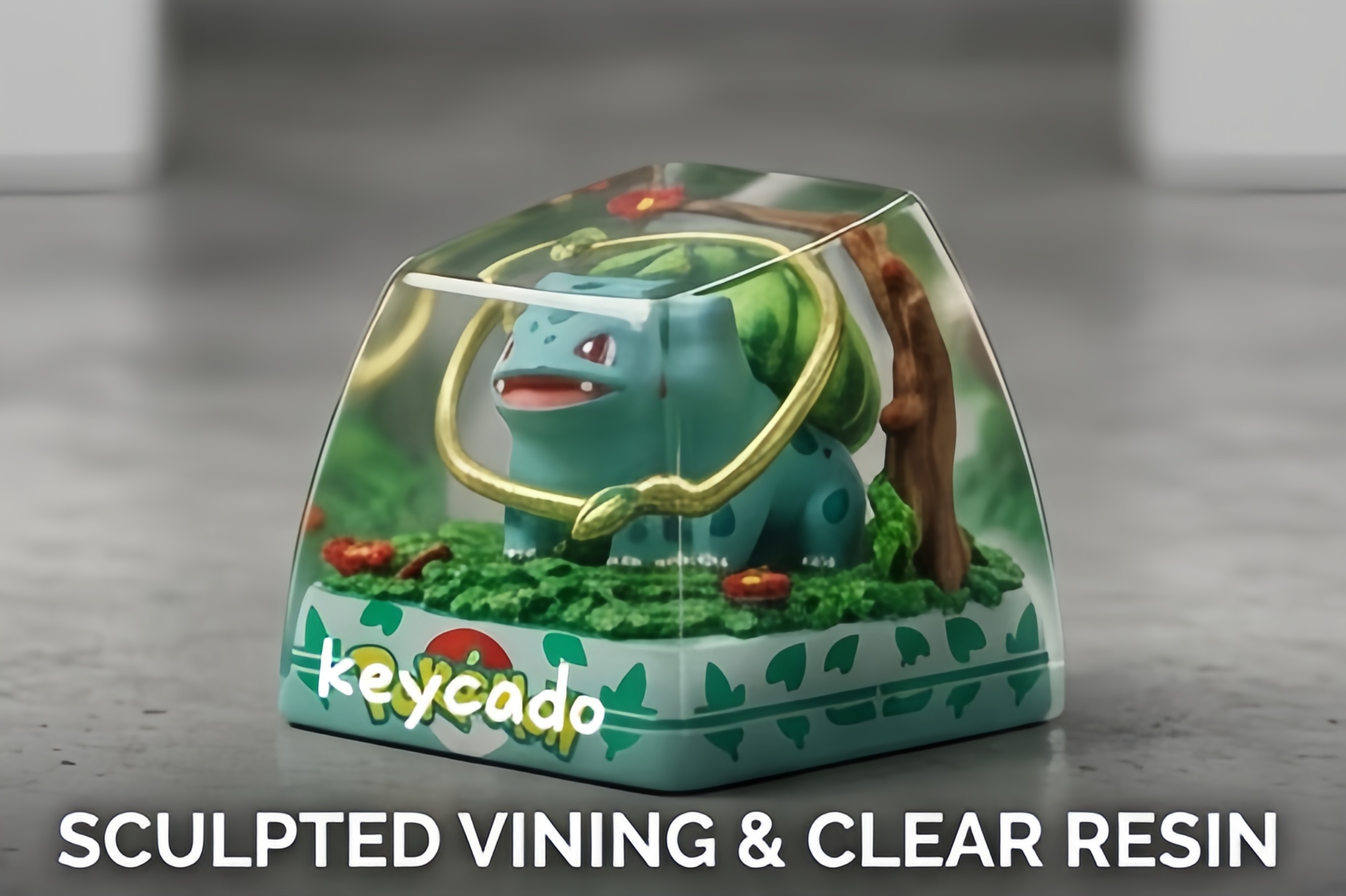 Pokemon 3D Resin Diorama Artisan Keycap, Handmade Scene Landscape Character Keycap For MX Mechanical Keyboard Switches - Image 21